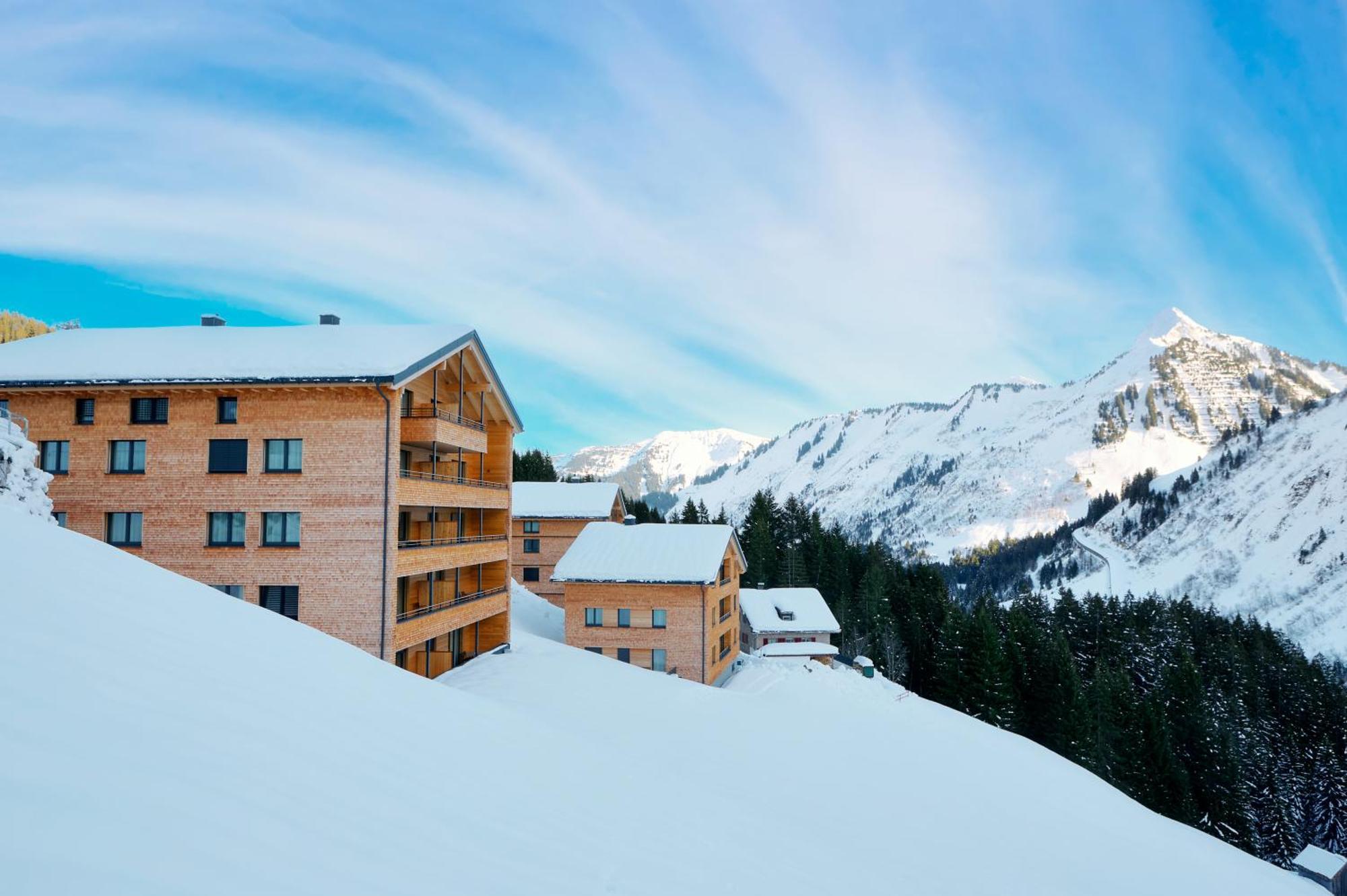 Alpenstolz Damuels Haus 1 - Stilvoll Urlauben In Den Bergen Leilighet Eksteriør bilde